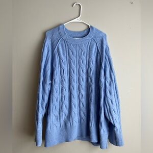 Aerie unREAL Cable Crew Sweater